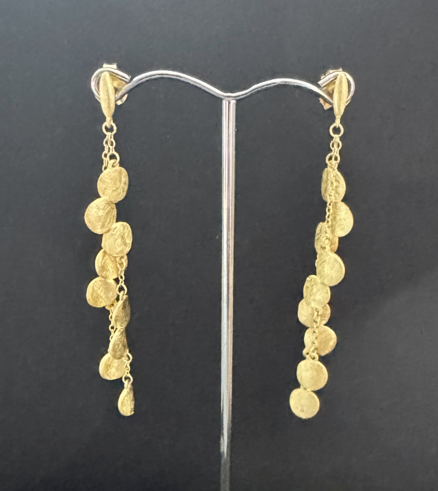 Ohrstecker 925 Silber vergoldet mit runden Plättchen